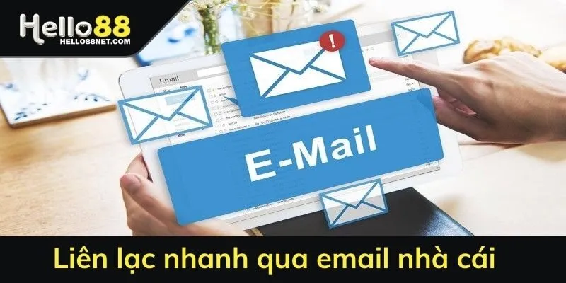 Liên lạc nhanh qua email nhà cái